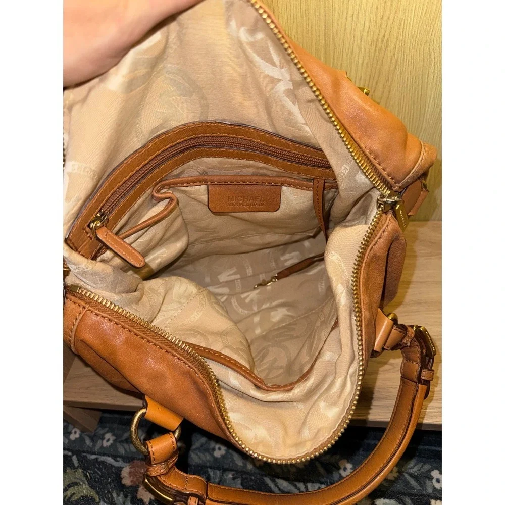 Michael Kors Brown Leather Satchel